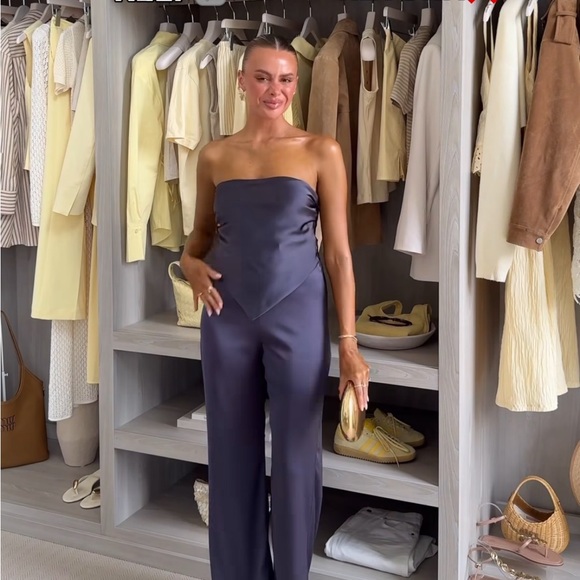 ZARA SATIN EFFECT HANKY TOP - Picture 1 of 10